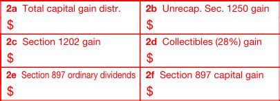 total capital gain distribution box 2a|box 12 exempt interest dividends.